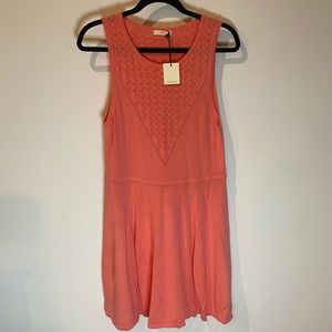 Trina Turk Sleeveless Knit Dress in Pink/Salmon